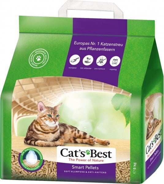 Kaķu smiltis CATS Best Nature Gold, 10L/5kg cena un informācija | Smiltis un pakaiši | 220.lv