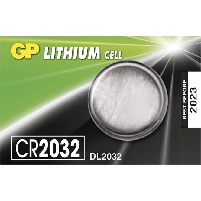 GP elementi CR2032 Lithium, 5 gab cena un informācija | Baterijas | 220.lv