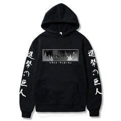 (melns-S）Anime Attack on Titan Hoodie for Men цена и информация | Мужские толстовки | 220.lv