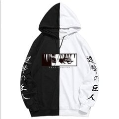 (BlackC-S）Anime Hoodie Attack on Titan Pullover Ikdienas ielas apģērbs ar garām piedurknēm Harajuku sporta krekls vīriešiem/ unisex цена и информация | Мужские толстовки | 220.lv