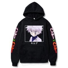 (melns-S）Anime Hunter X Hunter Killua Leorio Kurapika Gon Hisoka Pulovers Hoodie Streetswear Topi цена и информация | Мужские толстовки | 220.lv