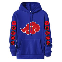 (zils-M）Anime Akatsuki vīriešu unisex hiphopa Harajuku vīriešu kapuces цена и информация | Мужские толстовки | 220.lv