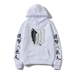 (balts H-M）Attack on Titan Men kapuces Anime Print Japanese Streetwear Pulovers цена и информация | Мужские толстовки | 220.lv