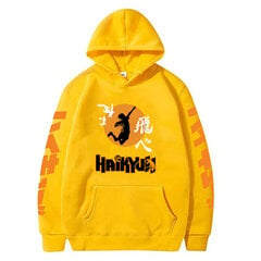 (Yellow1-M）Japan Anime Haikyuu Cosplay Hoodie Men цена и информация | Мужские толстовки | 220.lv