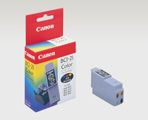 Canon Cartridge BCI-21C 3-Color, gaiši zils, rozā, dzeltena cena un informācija | Tintes kārtridži | 220.lv