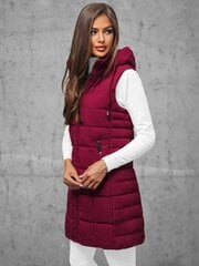 Sieviešu bordo krāsas stepēta veste Dona JS/16M9096/06Z-57734-XL цена и информация | Женские пиджаки | 220.lv