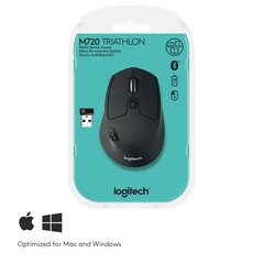 Logitech M720, melns kaina ir informacija | Peles | 220.lv