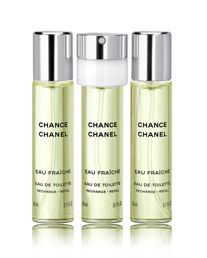 Chanel Chance Eau Fraiche EDT sievietēm 3x20 ml cena un informācija | Sieviešu smaržas | 220.lv