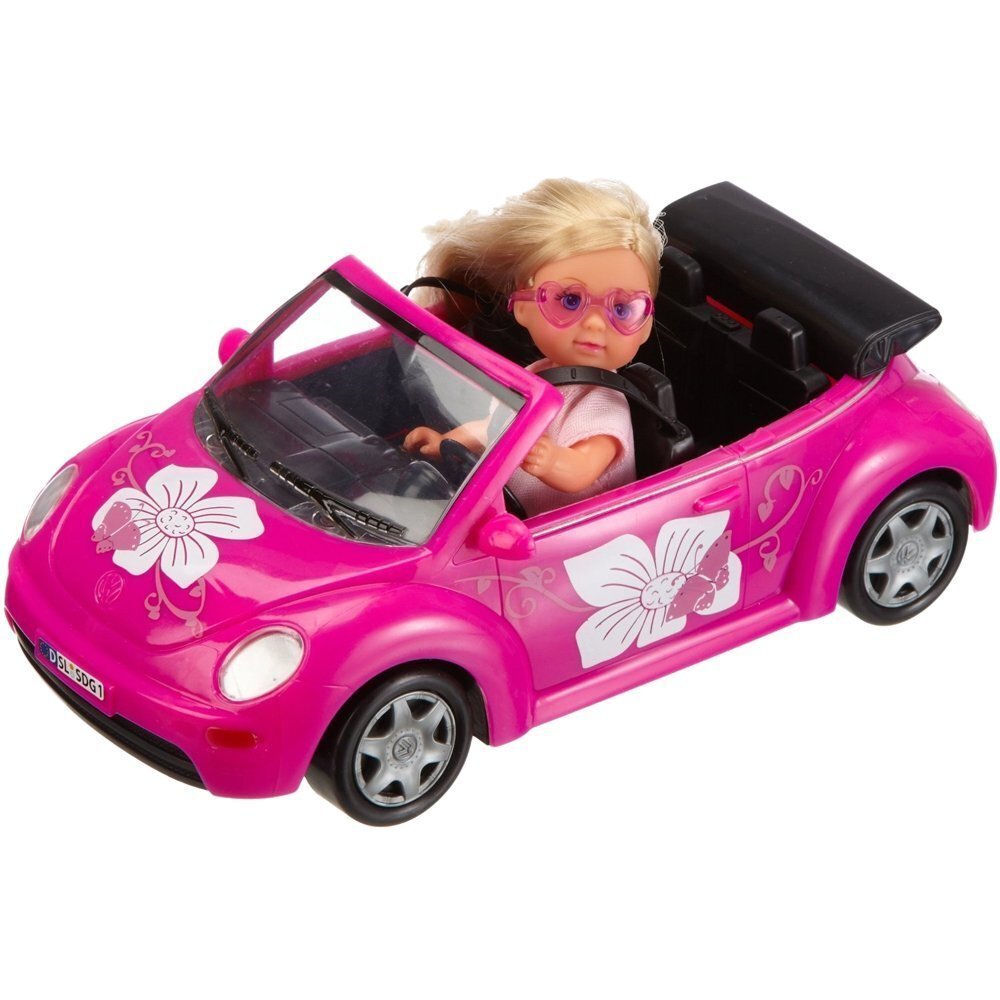 Lelle ar mašīnu Beetle Simba Evi Love, 1 gab., 105731539 cena un informācija | Rotaļlietas meitenēm | 220.lv