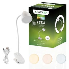 LED galda lampa 7W CCT Dimmable Tesa White Lumiled cena un informācija | Galda lampas | 220.lv