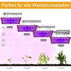 Augu gaisma pilna spektra, siltumnīcas iekštelpu dārzeņu ziedi, LED augu augšanas gaisma, A cena un informācija | Diedzēšanas trauki, augu lampas | 220.lv