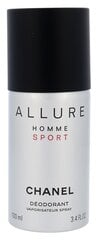 Dezodorants Chanel Allure Homme Sport vīriešiem, 100 ml цена и информация | Дезодоранты | 220.lv