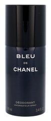 Chanel Bleu de Chanel дезодорант для мужчин 100 мл цена и информация | Парфюмированная мужская косметика | 220.lv