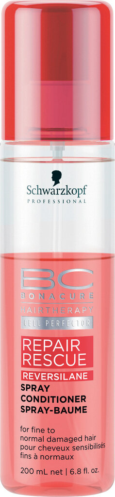 Schwarzkopf Professional BC Bonacure Repair Rescue Reversilane Spray balzams 200 ml цена и информация | Matu kondicionieri, balzāmi | 220.lv