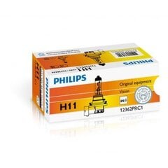 лампочкa (1 шт.) Philips H11 12V/55W +30% Vision  цена и информация | Автомобильные лампочки | 220.lv