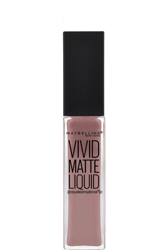 Šķidra matēta lūpu krāsa Maybelline New York Color Sensational Vivid Matte 8 ml, 50 Nude Thrill цена и информация | Lūpu krāsas, balzāmi, spīdumi, vazelīns | 220.lv