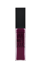 Šķidra matēta lūpu krāsa Maybelline New York Color Sensational Vivid Matte 8 ml, 45 Posessed Plum цена и информация | Помады, бальзамы, блеск для губ | 220.lv