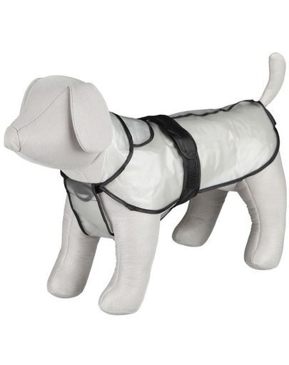 425462 TRIXIE suņu lietusmētelis "Tarbes" L 60 cm PVC Caurspīdīgs цена и информация | Apģērbi suņiem | 220.lv