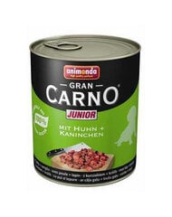 Animonda Grancarno konservai su triušiena ir vištiena, 800 g cena un informācija | Konservi suņiem | 220.lv