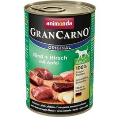 Animonda Grancarno konservai su jautiena, elniena ir obuoliais, 400 g cena un informācija | Konservi suņiem | 220.lv