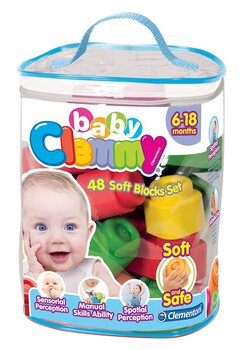 Klucīši Clementoni Clemmy Baby, 48 gab. cena un informācija | Rotaļlietas zīdaiņiem | 220.lv