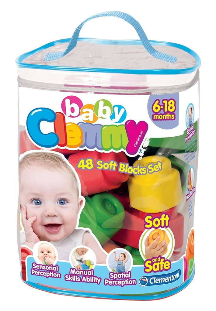 Klucīši Clementoni Clemmy Baby, 48 gab. цена и информация | Rotaļlietas zīdaiņiem | 220.lv