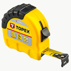 Mērlente Schift Lock Topex 5mx19mm cena un informācija | Rokas instrumenti | 220.lv