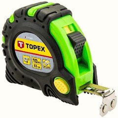 Измерительная рулетка с магнитом Topex, 10 м, 32 мм цена и информация | Механические инструменты | 220.lv
