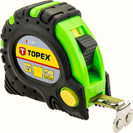 Mērlente ar magnētu Topex 2m, 16mm цена и информация | Rokas instrumenti | 220.lv