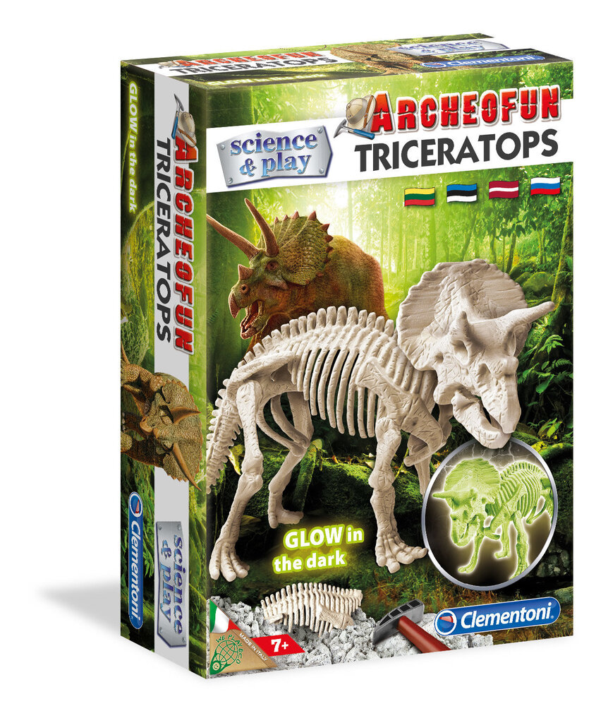 Izglītojoša spēle Clementoni Science&Play: Triceratopss цена и информация | Attīstošās rotaļlietas | 220.lv