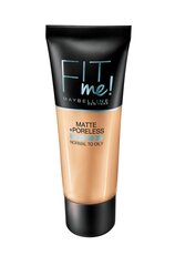 Maybelline FIT ME Matte tonālais krēms 220 Natural Beige, 30ml cena un informācija | Grima bāzes, tonālie krēmi, pūderi | 220.lv