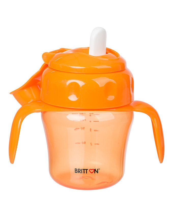 Pudelīte Britton, 150 ml, oranža cena un informācija | Bērnu pudelītes un to aksesuāri | 220.lv