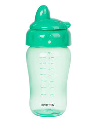 Britton pudelīte ar mīkstu snīpi, 270 ml, zaļa cena un informācija | Bērnu pudelītes un to aksesuāri | 220.lv