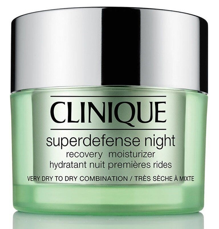 Mitrinošs Nakts Sejas krēms Clinique arperdefense Night Recovery Moisturizer, 50 ml cena un informācija | Sejas krēmi | 220.lv