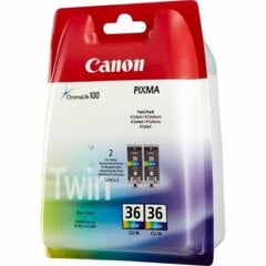 Kārtridžs Canon CLI-36, melns/tirkīzzils/fuksīns/dzeltens cena un informācija | Tintes kārtridži | 220.lv