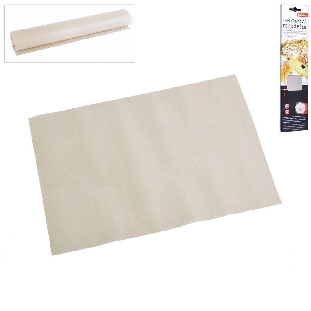Teflona cepšanas folija, 40 x 33 cm цена и информация | Cepamais papīrs, trauki, formas | 220.lv