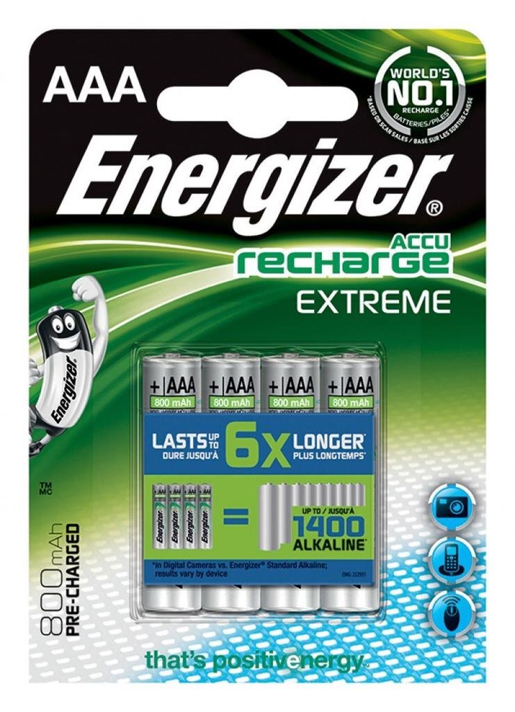 Energizer Extreme, AAA, HR, 4 gab. cena un informācija | Baterijas | 220.lv