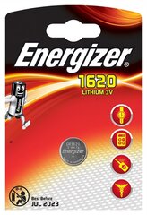 ENERGIZER Lithium CR1620 3V B1 baterija, 79 mAh (diam.16mm x 2mm) cena un informācija | Akumulatori, lādētāji un piederumi | 220.lv
