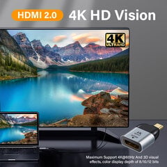 8K USB C uz HDMI video pārveidotāja atbalsts VGA DP Mini DP 4K 8k 60 Hz USB C 3.1 C tipa adapteris Samsung Huawei MacBook Type C uz DP цена и информация | Кабели и провода | 220.lv