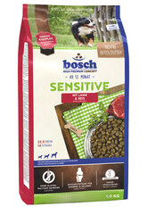 Sausā barība Bosch Petfood Sensitive Lamb & Rice (High Premium) 1kg цена и информация |  Сухой корм для собак | 220.lv