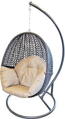 Подвесное кресло с подушкой, ротанга 110x85x72 см цена и информация | Садовые стулья, кресла, пуфы | 220.lv