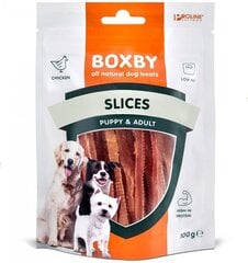 Boxby slices for dogs  100g - нарезки для взрослых собак (100% курица) цена и информация | Лакомства для собак | 220.lv
