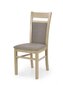 Komplekts no 2 krēsliem Halmar Gerard 2, ozols / pelēkā krāsā cena un informācija | Virtuves un ēdamistabas krēsli | 220.lv