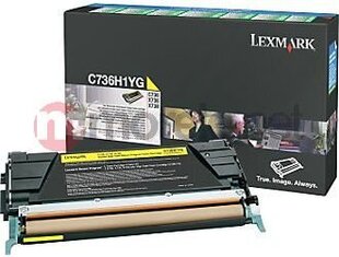 Lexmark - Optra C73x/X73x Yellow 10K C736H1YG цена и информация | Картриджи для лазерных принтеров | 220.lv