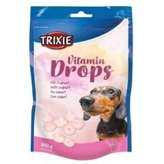 Лакомство для собак Trixie Vitamin Drops с йогуртом, 200 г цена и информация | Лакомства для собак | 220.lv