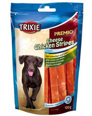 TRIXIE Premio Stripes Siers Vistas Stripes - Suņu kārums - 100g cena un informācija | Gardumi suņiem | 220.lv