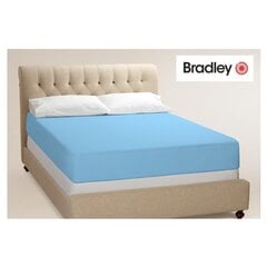Bradley Palags ar gumiju, 160 x 200 cm, gaiši zila cena un informācija | Palagi | 220.lv