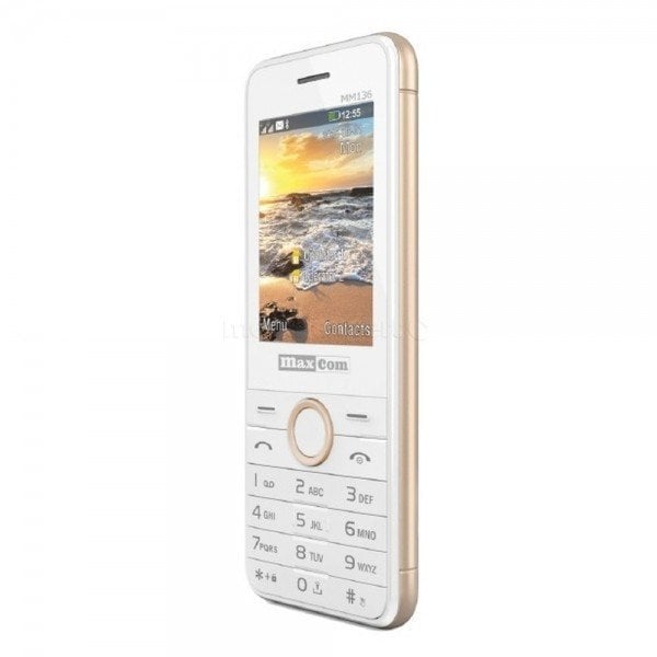 Maxcom MM136 White цена и информация | Mobilie telefoni | 220.lv