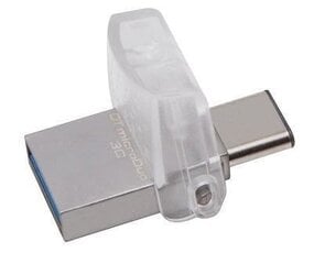 KINGSTON 128GB DT microDuo 3C, USB3.0/3.1 + флэш-накопитель Type-C цена и информация | USB накопители | 220.lv