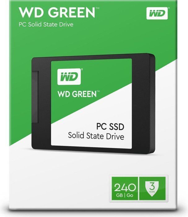 Western Digital Green 240GB SATA3 (WDS240G1G0A) cena un informācija | Iekšējie cietie diski (HDD, SSD, Hybrid) | 220.lv